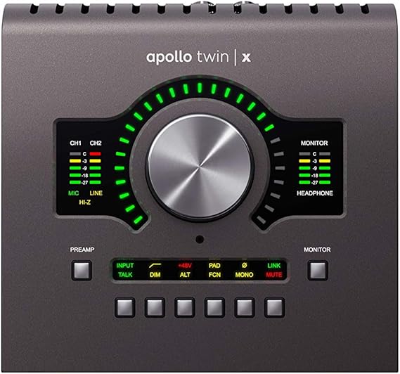 Universal Audio Apollo Twin X/DUO Audio Interface with Thunderbolt 10 Inputs and 6 Outputs (Official Japanese Product)