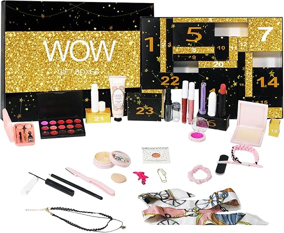 Beauty Advent Calendar 2025 24 Day Makeup Set Countdown Calendar for Women Girls Makeup Christmas Countdown C Alenda Makeup and Beauty Surprises Gift for Christmas