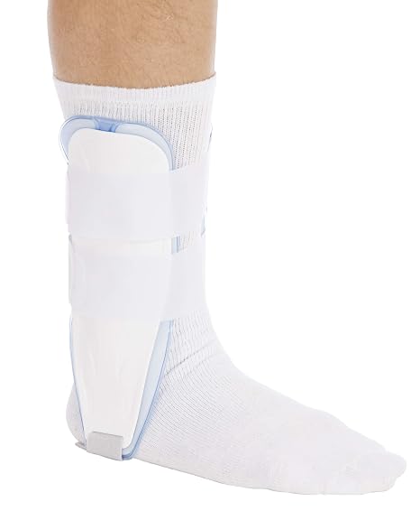 United Ortho US8812A Air Stirrup Ankle Brace, Medium, Black
