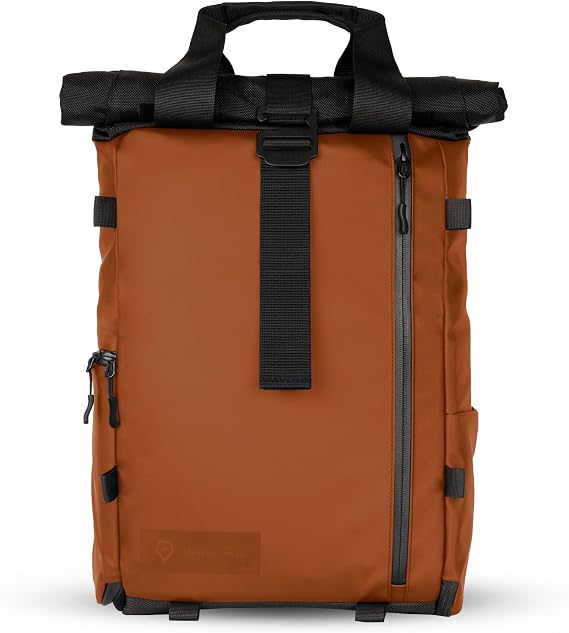 WANDRD PRVKE Lite Camera Backpack, Sedona Orange, Built-In Camera Cube