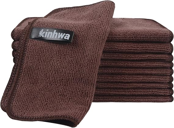 KinHwa Microfibre Cleaning Cloth Lint Free Dish Cloth for Kitchen Reusable