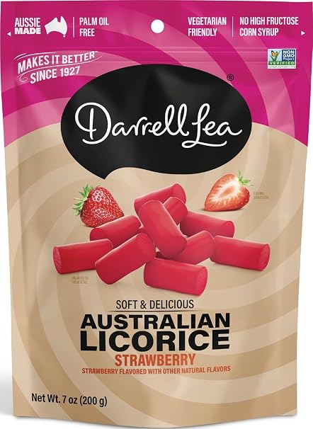 Darrell Strawberry Licorice, 7 oz