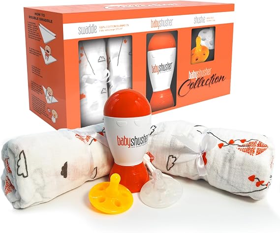 Baby Shusher Gift Set - Portable White Noise Sound Machine, Travel Friendly