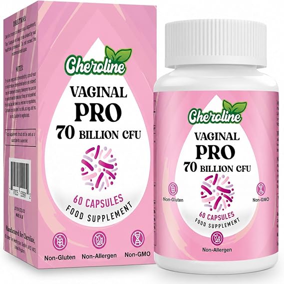 Vaginal Pro Women's Capsules, 70 Billion CFU, 13-in-1 Live Culture Complex with D-Mannose & Inulin (60 Count (Pack of 1))