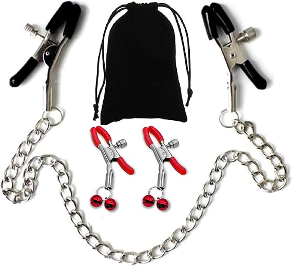 Adjustable Metal Nipple Clamps Entertainment Clip for Women RJ9166 Non-Piercing Nipplerings Clip On Nipple Rings Decorative Clip for Clothing Accessories dv2112
