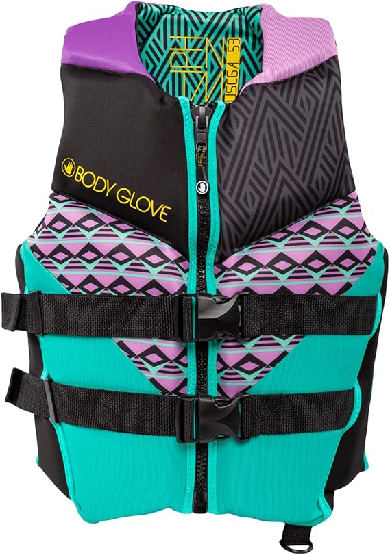 Body Glove Phantom Women's Life Jacket,Neoprene Life Vest, USCG and Transport Canada Approved, Great for Boating, Fishing, Kayaking, Rafting,Paddling