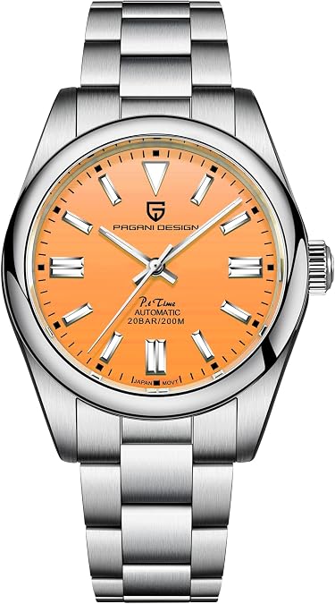 Pagani Design Watches for Men Japanese NH35/8215 Movement Homage Automatic Watch, 39mm Sapphire Glass 316L Stainless Steel, Luxury Luminous 200M Waterproof