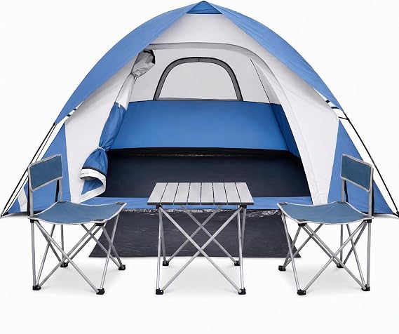 XL Camping Tents 4/6 Person Waterproof Double Layer Dome