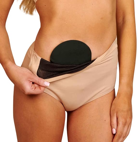 SIIL Ostomy Underwear for Women, Ostomy Bag Covers W/Stoma Pocket, Anti-leaks, Super Absorbent, For Colostomy & Ileostomy