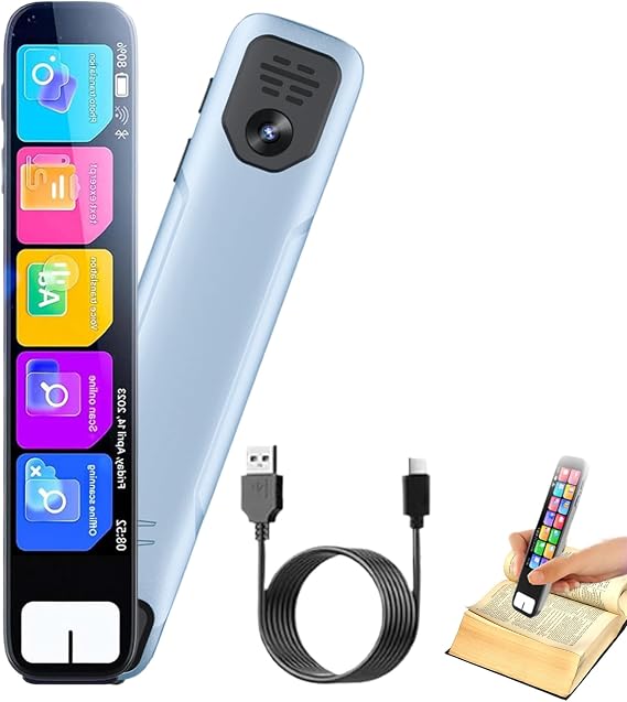 Pen GPT - PenGpt, Chatgpt AI Pen, 0.5s Fast Identification, Offline Translation (150+ Languages), Instant AI Answers 99% Accuracy, with HD Touchscreen (Blue)