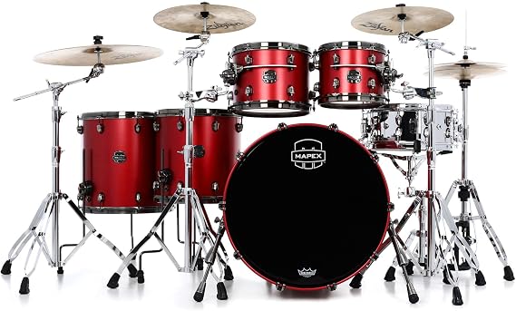 Mapex Saturn Evolution Workhorse Maple-Walnut SE628XM 5-piece Shell Pack - Tuscan Red