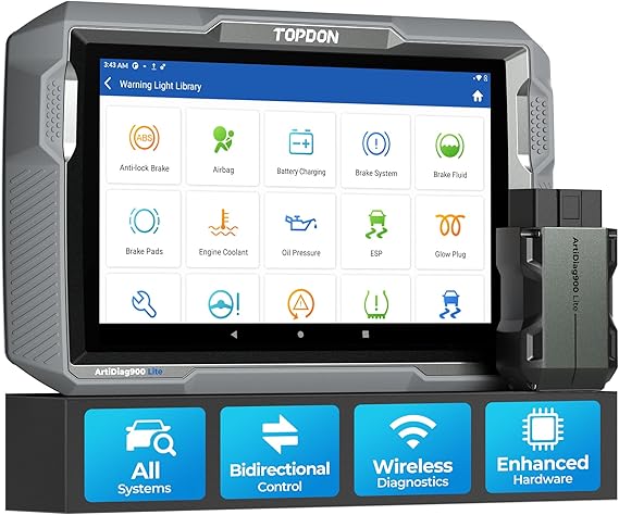 TOPDON AD900 Lite OBD2 Scanner, Bidirectional Scan Tool, 8" Large Screen