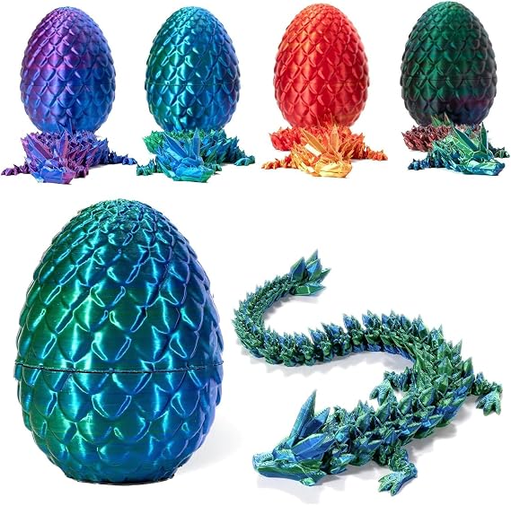 Dragon Eggs,3D Printed Dragon Eggs (Blue)