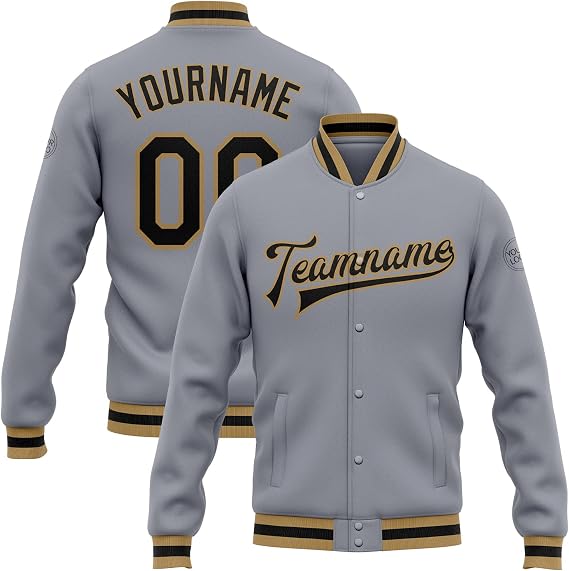 Custom Varsity Jackets, Personalized Team Jackets, Baseball Varsity Letterman Jackets, Stitched Name and Number S-5XL