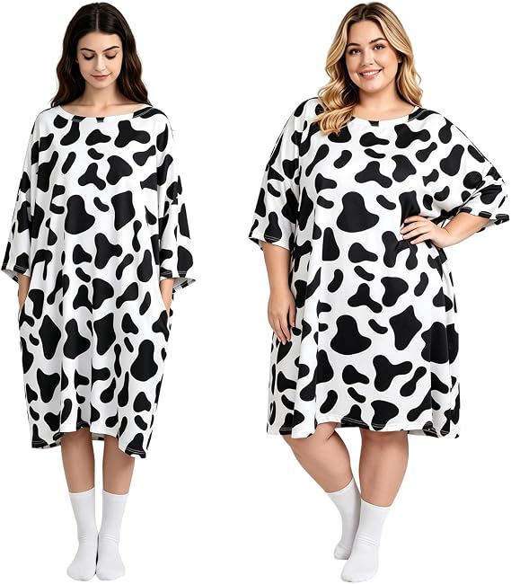 プラスサイズ Moo Moos 女性用 Muumuu ナイトガウン ポケット付き