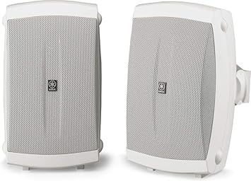 Yamaha Audio NS-AW150W 2-Way Indoor/Outdoor Speakers Pair, White
