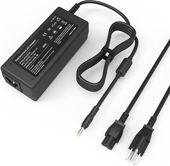 65W Laptop Charger for Acer Aspire 5253 5520 7560 5750 5733 5517 5532 5742 5349 5534 5552 5560 5250 5336 M3 M5 S3 V15 V15-571 V3 V3-572P V3-571G V3-572G V7 VN7 R7 E5-571P E5-573G E5-551 AK.065AP.013