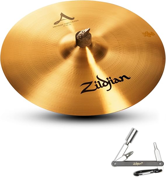 Zildjian A0231 17" Medium Thin Crash Cymbal Cast Bronze with ZKey