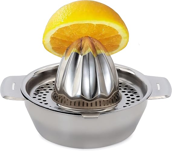 Vinod Citrus Juicer for Orange, Lemon, Grapefruit, Lime,Stainless Steel, Store and Clean,Dishwasher Safe