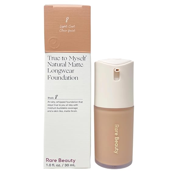 Rare Beauty True to Myself Natural Matte Longwear Foundation - 8 Light Cool (1 fl oz / 30 mL)