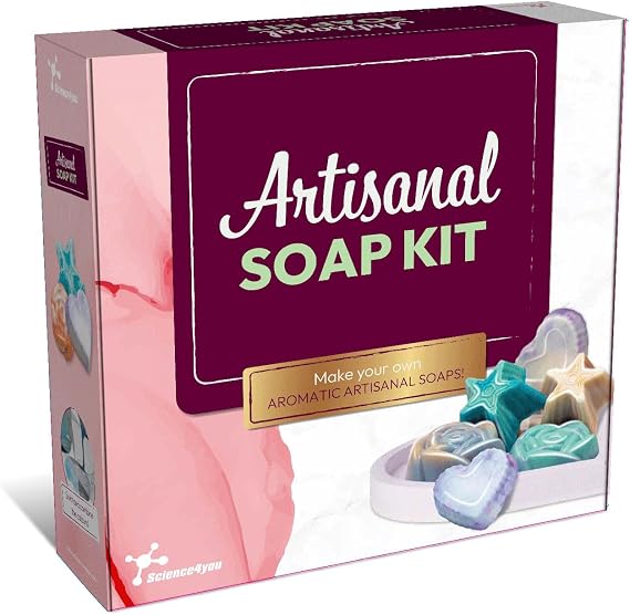 Science4you Artisanal Soaps Making Kit for Adults - Make Your Own Soaps with This Craft Kit, Make 3 Different Scented Soaps, Educational Craft Kits for Adults UK, A Craft Gifts for Women & Mens