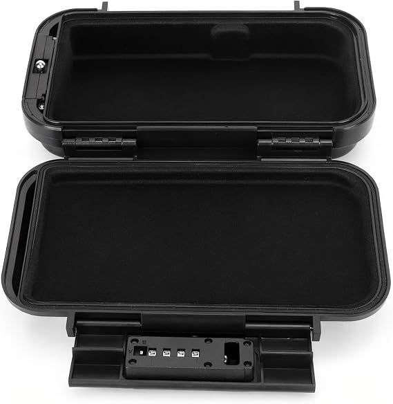 Dpofirs Small Travel Safe with Cable, 4 Digit Password Lock, Water Proof