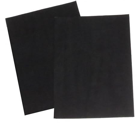 Premium Quality Suede Sheets 8.5"x12" with Super-Strong self-Adhesive Backing. Ideal for Making Peel-and-Stick (self-Stick, Stick-on) Soles for Dance Shoes [SUEDE-DIY-2pk-black].