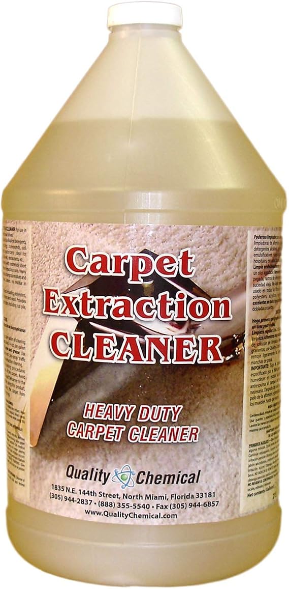 Commercial Carpet Extraction Cleaner and Shampoo. Heavy-duty carpet cleaner for use in all extraction type machines.-1 gallon (128 oz.)