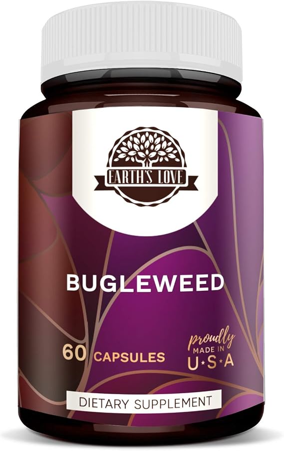 Earth's Love - Bugleweed 60 Capsules, 400 mg, Bugleweed (Lycopus Virginicus) Dried Herb (60 Capsules)