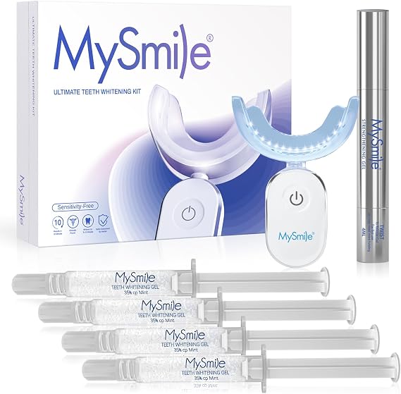 MySmile Teeth Whitening Kit for Sensitive Teeth, 30+ Treatments Whitener