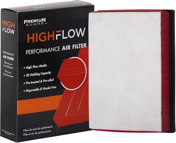 HIGHFLOW PA6122X High Performance, Pre-Oiled Disposable Engine Air Filter | Fits 2010-2024 Toyota 4Runner 4.0L; 2010-2023 Lexus GX460 4.6L; 2010-2014 FJ Cruiser 4.0L