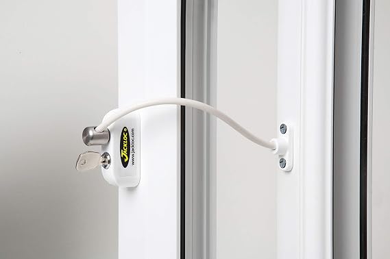 Safety Window Restrictor, White, 200mm (JAC001)