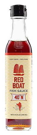 Red Boat Vietnamese Extra Virgin Fish Sauce Bottle, 8.45 Ounce