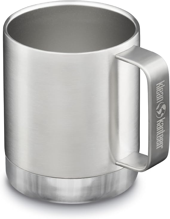 Klean Kanteen Insulated Camp Mug - 12 oz - Brushed Stainless