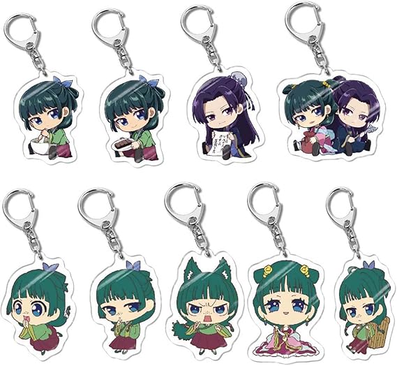 9Pcs Apothecary Diaries Keychain Anime Merch Maomao Keychain Accessories