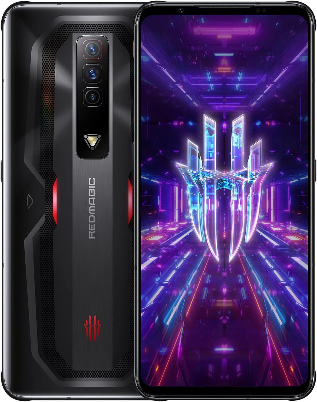 redmagic 7 165hz gaming mobile phone 5g android smartphone 12gb ram  128gb rom snapdragon 8 gen 1 6.8 inch amoled fhd screen 4500mah gaming phone 64mp camera 30w charger dual sim nfc black