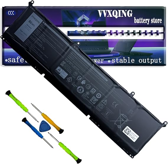 69KF2 86Wh Laptop Battery Replacement for Dell Precision 5550 5560 XPS 15 9510 9500 Alienware M15 (R3 R4 R5 R6 R7) M17(R3 R4) Vostro 7510 in 7610 Series 7167mAh