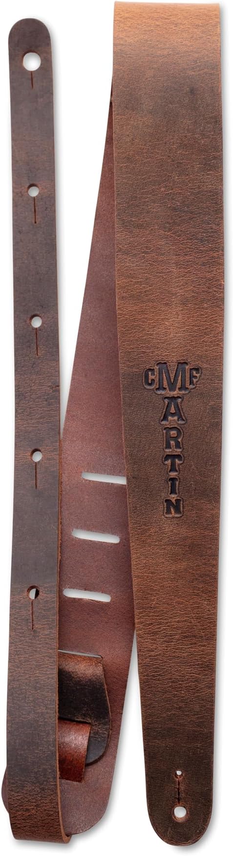 C.F. MARTIN 18A0065 2 1/8" Leather Guitar Strap, Brown