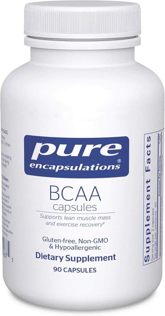 Pure Encapsulations BCAA Capsules, 90 Capsules