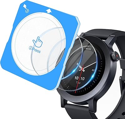 3 Pack Compatible For Nothing CMF Watch 3 Pro Screen Protector Glass With Easy Install Frame, Anti-scratch 9H Tempered Full Covered Protector For CMF Watch 3 Pro Smart Watch Film