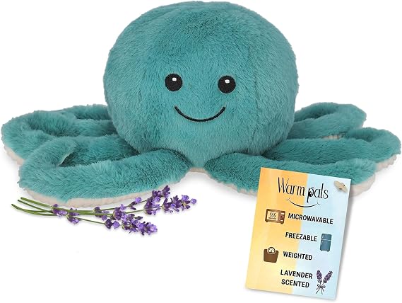 1i4 Group Warm Pals Octopus, Microwavable Weighted Plush, Heated for Warmth