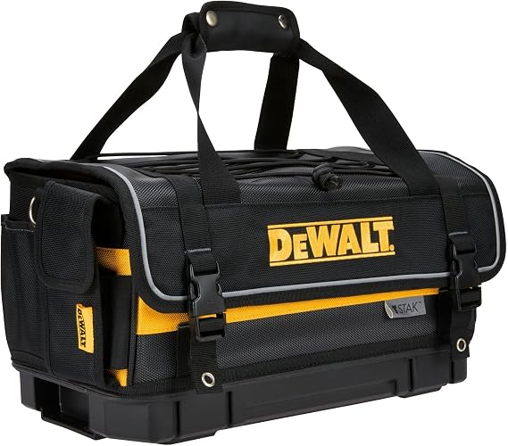 DEWALT TSTAK Tool Bag, 16-inch Durable Tote with Tool Organizer and Hard Bottom (DWST17623)