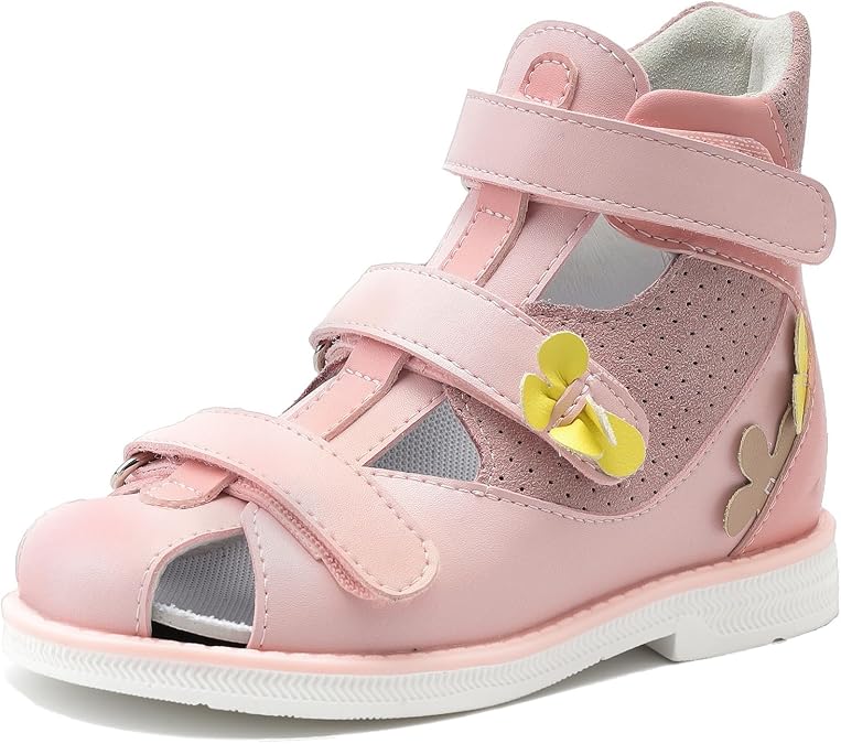 princepard Toddlers Orthopedic Sandals with Arch Support,High-top Supportive Shoes