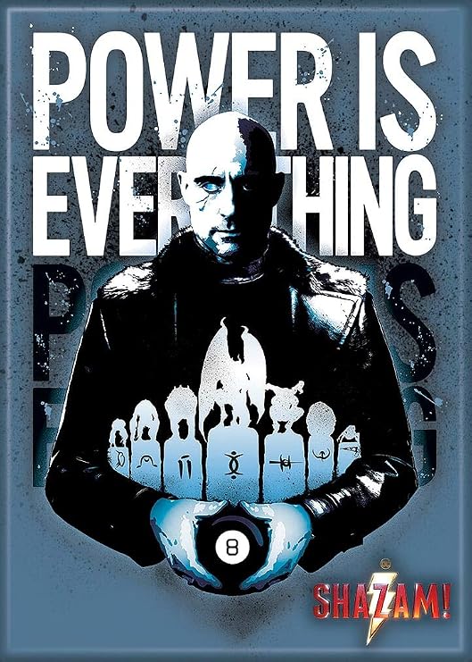 Ata-Boy DC Comics Shazam Movie Dr Sivana Power is Everything 2.5" x 3.5" Magnet for Refrigerators and Lockers