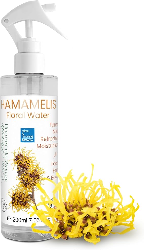 Organic Pure Witch Hazel Distilled Water Alcohol-Free Toner Soothing Spray Mist, Postpartum Care Organic Mum to be Pillow Spray Hospital bag maternity essentials Perineal Spray 200 ml
