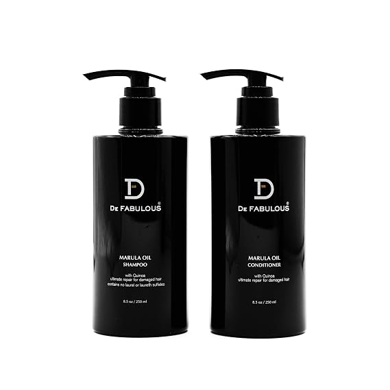 De Fabulous Marula Oil Shampoo & Conditioner 8.5oz