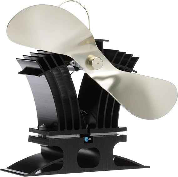 Ecofan BelAir Heat Powered Stove Fan - Powerful Design, Low Start Temperature Technology, Perfect for Gas, Pellet & Soapstone Stoves, 140 CFM - Circulates Warm Air Efficiently & Reduces Fuel Cost