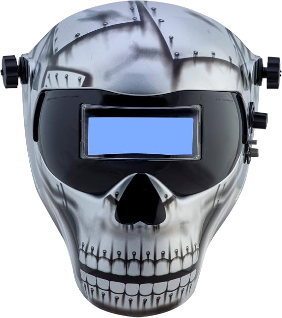 Save Phace Auto Darkening Welding Helmet EFP E Series - Ear to Ear Vision Welder Hood Grinding Mask with External 2" x 4" Adjustable ADF for SMAC/MIG/TIG/SPOT - 2 Sensors Solar Power (3012572)