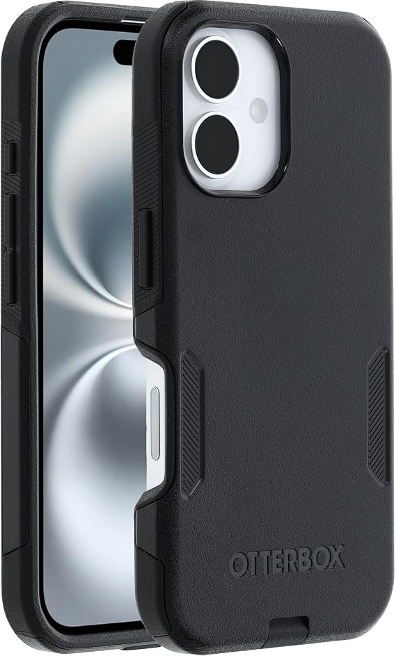 OtterBox iPhone 16 Compatible Commuter Series MagSafe Case, Drop Protective Protective Case, Black