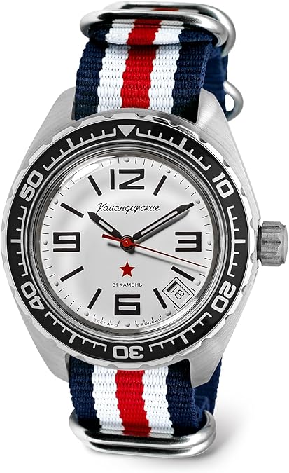 VOSTOK | Komandirskie 02K Automatic Self-Winding Russian Military Diver Wrist Watch | WR 200 m | Fashion | Business | Casual Men's Watches | Model 020716